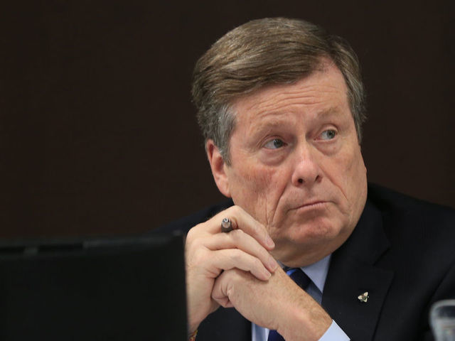 TORONTO, Mayor John Tory as the executive committee debates the budget.(Rene Johnston/Toronto Star) (Rene Johnston/Toronto Star via Getty Images)