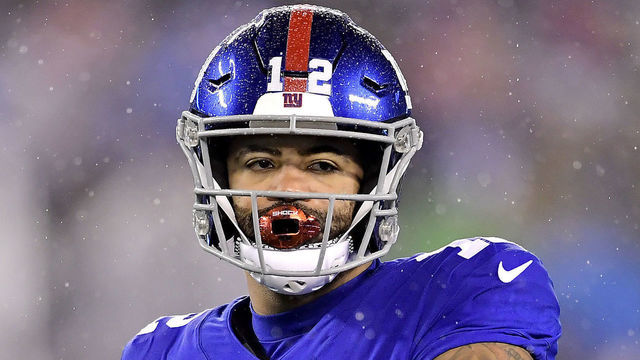 EAST RUTHERFORD, NEW JERSEY - DECEMBER 29: Cody Latimer #12 of the New York Giants in action against the Philadelphia Eagles at MetLife Stadium on December 29, 2019 in East Rutherford, New Jersey.