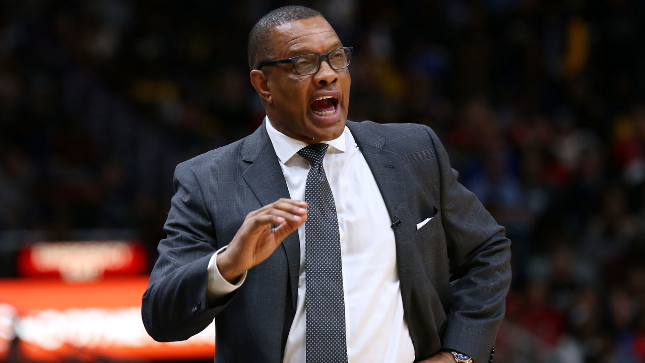 NEW ORLEANS, LOUISIANA - MARCH 01: Head coach Alvin Gentry of the New Orleans Pelicans reacts against the Los Angeles Lakers during the second half at the Smoothie King Center on March 01, 2020 in New Orleans, Louisiana.