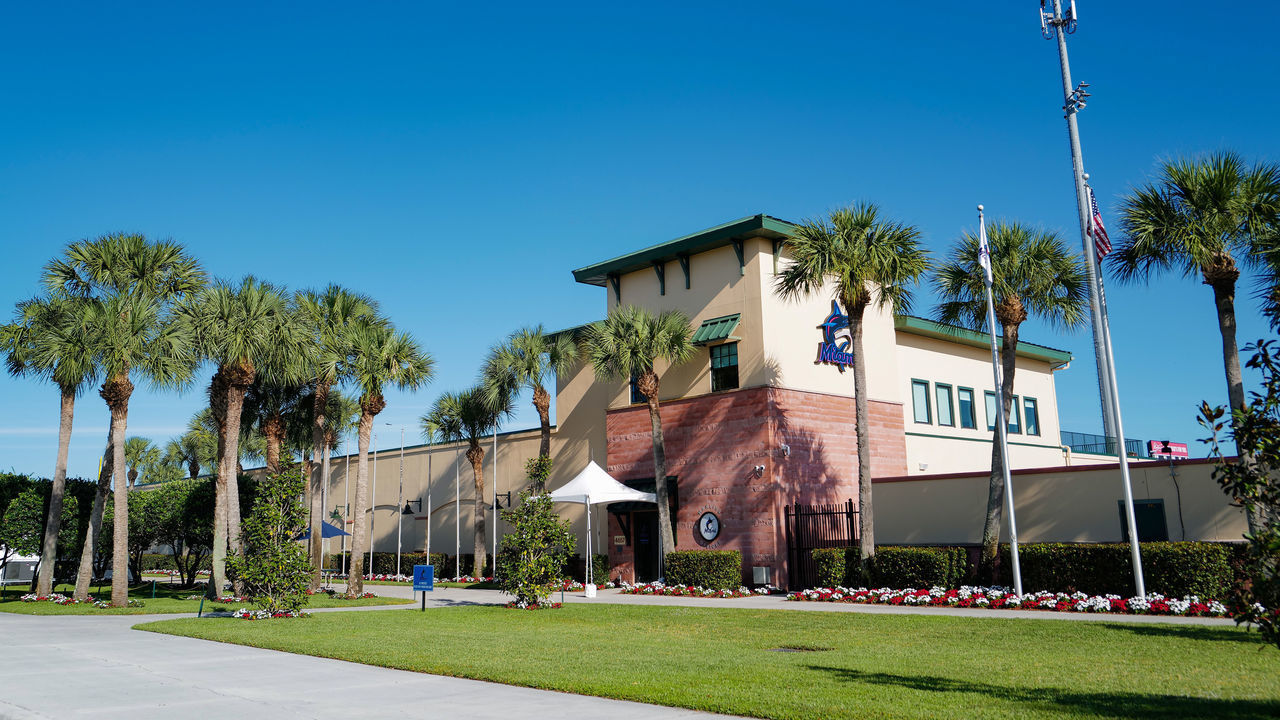 JUPITER, FLORIDA - MARCH 12: A general view of the Miami Marlins Training complex after the spring training game between the St. Louis Cardinals and the Miami Marlins at Roger Dean Chevrolet Stadium on March 12, 2020 in Jupiter, Florida. Major League Baseball is suspending Spring Training and delaying the start of the regular season by at least two weeks due to the ongoing threat of the Coronavirus (COVID-19) outbreak.