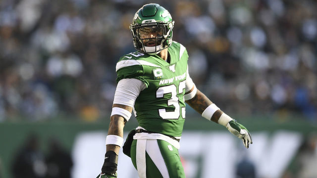 EAST RUTHERFORD, NEW JERSEY - DECEMBER 22: Jamal Adams #33 of the New York Jets looks on during the first half of the game against the Pittsburgh Steelers at MetLife Stadium on December 22, 2019 in East Rutherford, New Jersey.