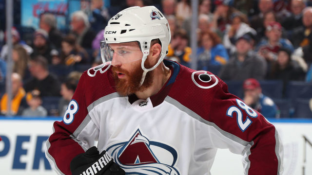 BUFFALO, NY - FEBRUARY 4: Ian Cole #28 of the Colorado Avalanche skates during an NHL game against the Buffalo Sabres on February 4, 2020 at KeyBank Center in Buffalo, New York. Colorado won, 6-1.