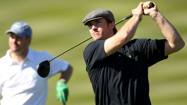 PEBBLE BEACH, CA - FEBRUARY 12: NFL player Drew Brees tees off on the 9th hole during the third round of the AT&T Pebble Beach National Pro-Am at the Pebble Beach Golf Links on February 12, 2011 in Pebble Beach, California.