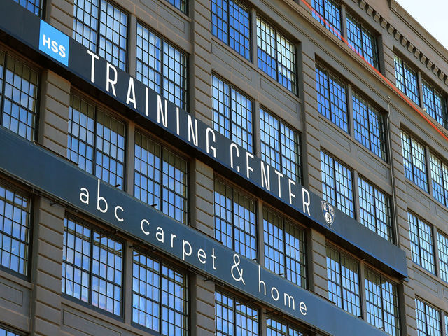 NEW YORK, NY - APRIL 28: The Brooklyn Nets HSS Training Center practice facility is seen on April 28, 2020 in the Industry City neighborhood of the Brooklyn borough of New York City. The NBA recently announced the possibility of re-opening team practice facilities as early as May 8.