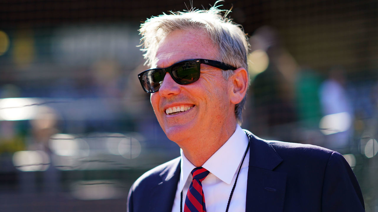OAKLAND, CA - OCTOBER 02: Executive Vice President of Baseball Operations Billy Beane of the Oakland Athletics looks on during batting practice prior to the AL Wild Card game between the Tampa Bay Rays and the Oakland Athletics at Oakland Coliseum on Wednesday, October 2, 2019 in Oakland, California.