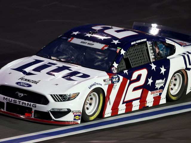 CONCORD, NORTH CAROLINA - MAY 24: Brad Keselowski, driver of the #2 Miller Lite Ford, drives during the NASCAR Cup Series Coca-Cola 600 at Charlotte Motor Speedway on May 24, 2020 in Concord, North Carolina.