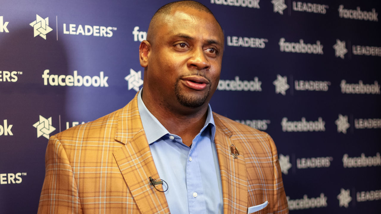 LONDON, ENGLAND - OCTOBER 07: Troy Vincent, EVP Football Operations, NFL during the Leaders "An Evening With..." event at Under the Bridge at Stamford Bridge on October 07, 2019 in London, England.
