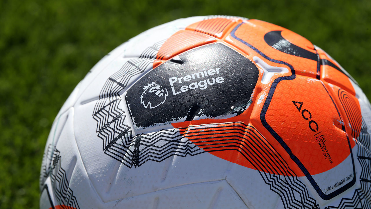LEICESTER, ENGLAND - MAY 26: Premier League ball during the Leicester City training session at Belvoir Drive Training Complex on May 26th, 2020 in Leicester, United Kingdom.