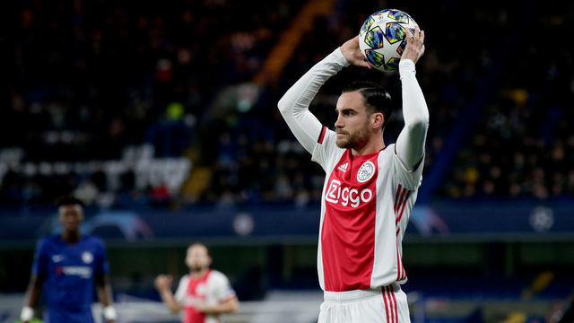 LONDON, UNITED KINGDOM - NOVEMBER 5: Nicolas Tagliafico of Ajax during the UEFA Champions League match between Chelsea v Ajax at the Stamford Bridge on November 5, 2019 in London United Kingdom