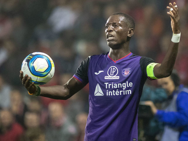 NIMES, FRANCE - September 21: Max Gradel #7 of Toulouse reacts during the Nimes V Toulouse, French Ligue 1, regular season match at Stade des Costières on September 21st 2019, Nimes, France