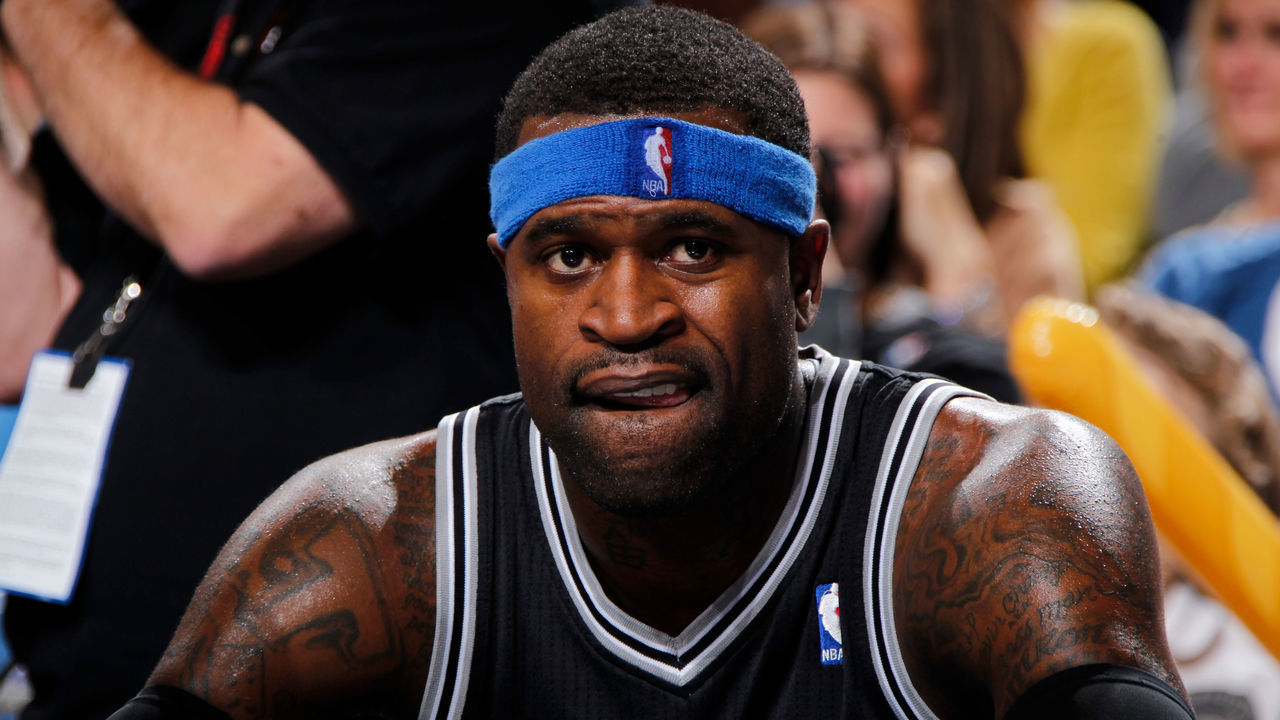 DALLAS, TX - JANUARY 25: Stephen Jackson #3 of the San Antonio Spurs sits on the bench during the game against the Dallas Mavericks on January 25, 2013 at the American Airlines Center in Dallas, Texas. Mandatory Copyright Notice: Copyright 2013 NBAE