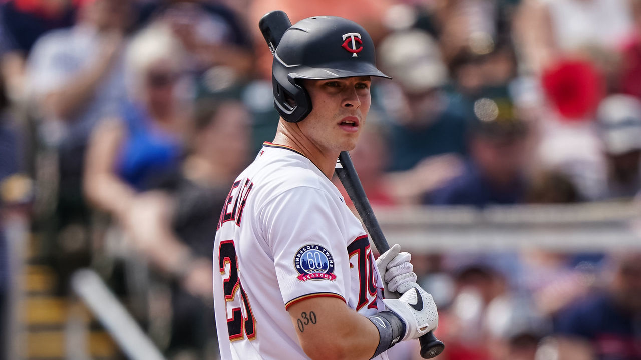 FORT MYERS, FL- MARCH 03: Max Kepler #26 of the Minnesota Twins bats during a spring training game against the Detroit Tigers on March 3, 2020 at Hammond Stadium in Fort Myers, Florida.