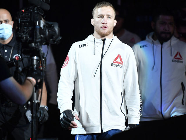 JACKSONVILLE, FLORIDA - MAY 09: Justin Gaethje prepares to fight Tony Ferguson in their UFC interim lightweight championship fight during the UFC 249 event at VyStar Veterans Memorial Arena on May 09, 2020 in Jacksonville, Florida.