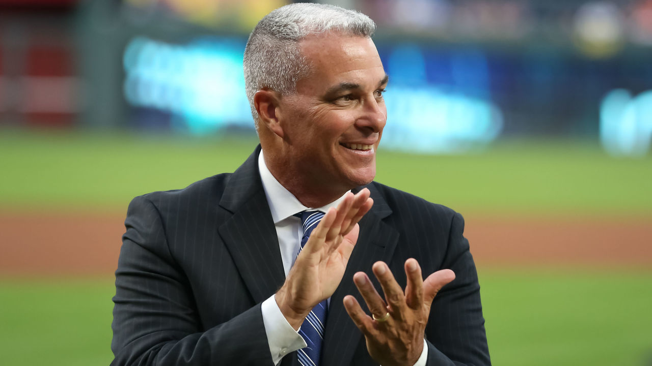 KANSAS CITY, MO - SEPTEMBER 13: Kansas City Royals general manager Dayton Moore before an MLB baseball game between the Houston Astros and Kansas City Royals on September 13, 2019 at Kauffman Stadium in Kansas City, MO.