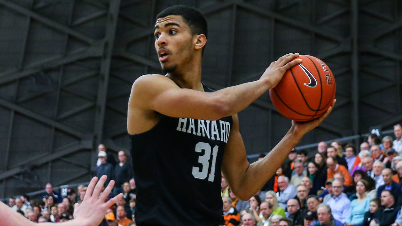 PRINCETON, NJ - MARCH 03: Harvard Crimson forward Seth Towns (31) during the second half of the College basketball game between the Princeton Tigers and the Harvard Crimson on March 3, 2017, at Jadwin Gymnasium in Princeton, NJ. The Princeton Tigers defeat the Harvard Crimson 73-69.