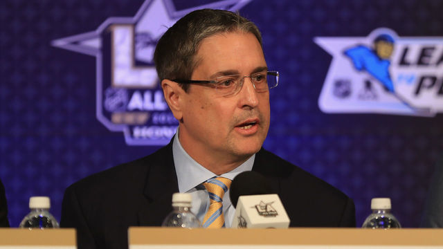 LOS ANGELES, CA - JANUARY 28: Chief Executive Officer of the Pittsburgh Penguins David Morehouse speaks at the NHL/NHLPA Learn to Play Press Conference during 2017 NHL All-Star Media Day as part of the 2017 NHL All-Star Weekend at the JW Marriott on January 28, 2017 in Los Angeles, California.