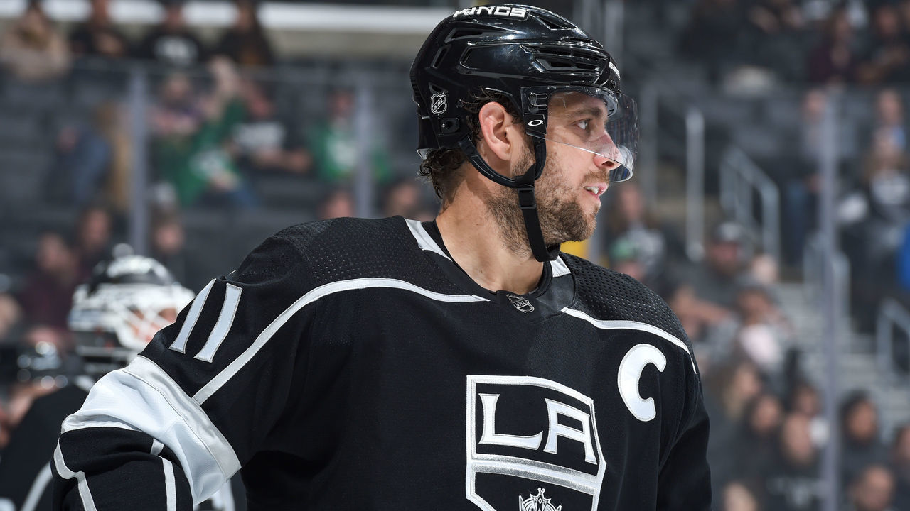 LOS ANGELES, CA - MARCH 11: Anze Kopitar #11 of the Los Angeles Kings looks on during the second period against the Ottawa Senators at STAPLES Center on March 11, 2020 in Los Angeles, California.