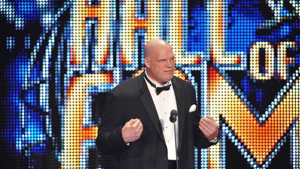 ATLANTA, GA - APRIL 03: Kane attends the 2011 WWE Hall Of Fame Induction Ceremony at the Philips Arena on April 3, 2011 in Atlanta, Georgia.