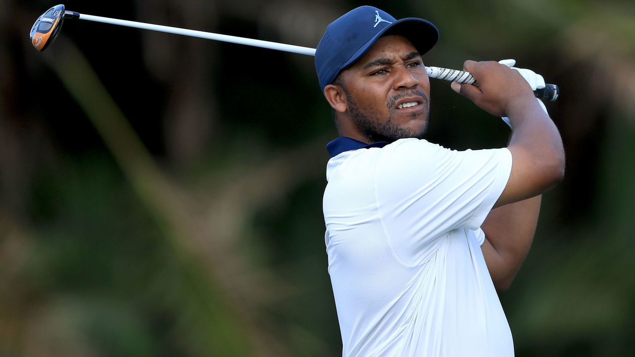 PALM BEACH GARDENS, FLORIDA - FEBRUARY 26: Harold Varner III plays a shot during the pro-am round for the Honda Classic at PGA National Resort and Spa Champion course on February 26, 2020 in Palm Beach Gardens, Florida.