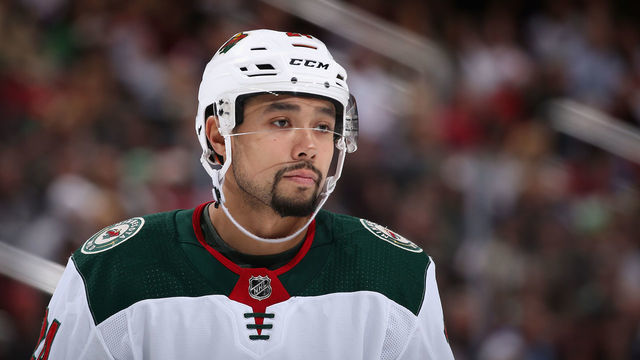GLENDALE, ARIZONA - DECEMBER 19: Matt Dumba #24 of the Minnesota Wild during the third period of the NHL game against the Arizona Coyotes at Gila River Arena on December 19, 2019 in Glendale, Arizona. The Wild defeated the Coyotes 8-5.