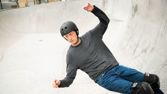 SANTA MONICA, CALIFORNIA - FEBRUARY 21: Pro-skater Tony Hawk on the IMDb Series “Special Skills” in Los Angeles, California. This episode of “Special Skills” airs on February 25, 2020.