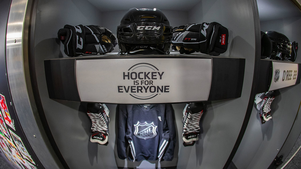 MADISON HEIGHTS, MI - JANUARY 08: Images of the NHL Black History Month Truck Tour at MRA Corporate Headquarters on January 8, 2020 in Madison Heights, Michigan.