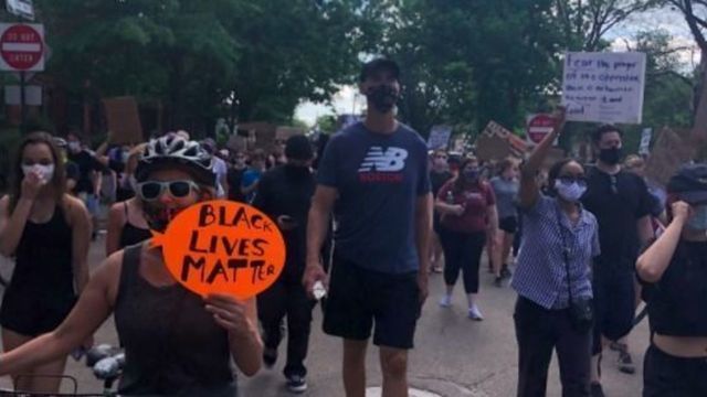 Chara after participating in protest: 'I stand with the black community'