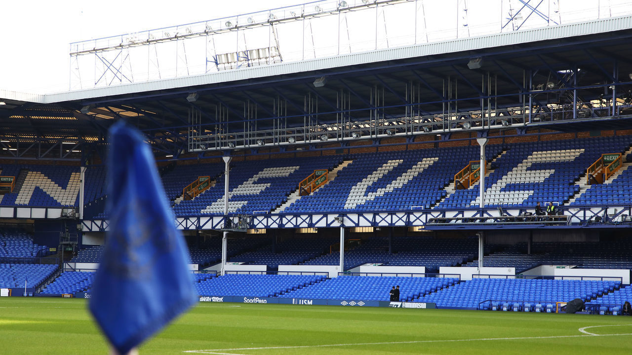 Interior General View of corner flag at Goodison Park Everton v Crystal Palace - Premier League - Goodison Park 08-02-2020 .
