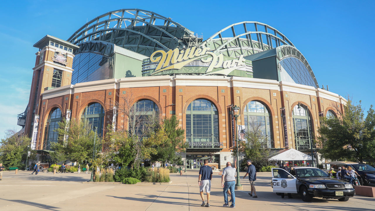 MILWAUKEE, WI - SEPTEMBER 17: Miller Park before the second game of a four game home series between the Milwaukee Brewers and the San Diego Padres on September 17, 2019, at Miller Park in Milwaukee, WI.