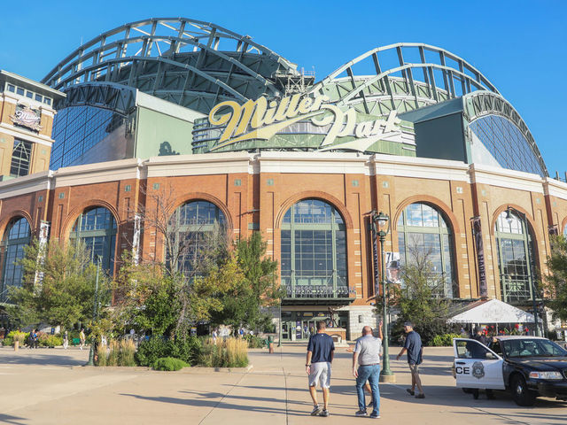 MILWAUKEE WI - SEPTEMBER 17 Miller Park before the second game of a four game home series between the Milwaukee Brewers and the San Diego Padres on September 17 2019 at Miller Park in Milwaukee WI