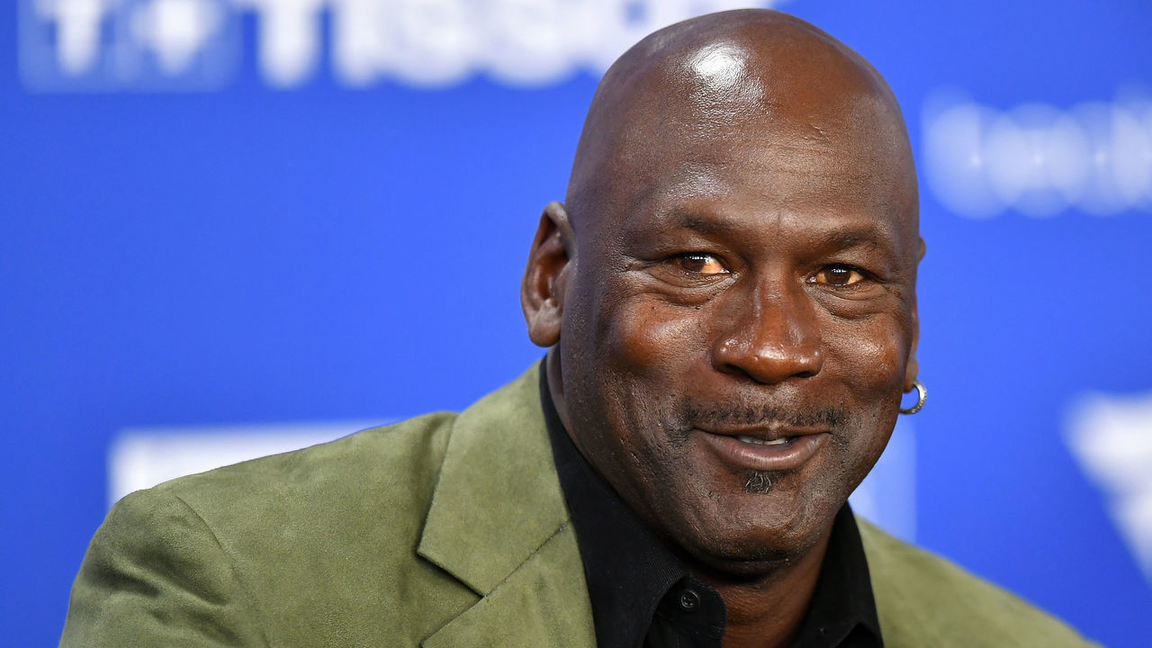 PARIS, FRANCE - JANUARY 24: Michael Jordan attends a press conference before the NBA Paris Game match between Charlotte Hornets and Milwaukee Bucks on January 24, 2020 in Paris, France.