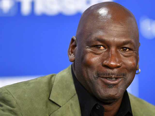 PARIS, FRANCE - JANUARY 24: Michael Jordan attends a press conference before the NBA Paris Game match between Charlotte Hornets and Milwaukee Bucks on January 24, 2020 in Paris, France.