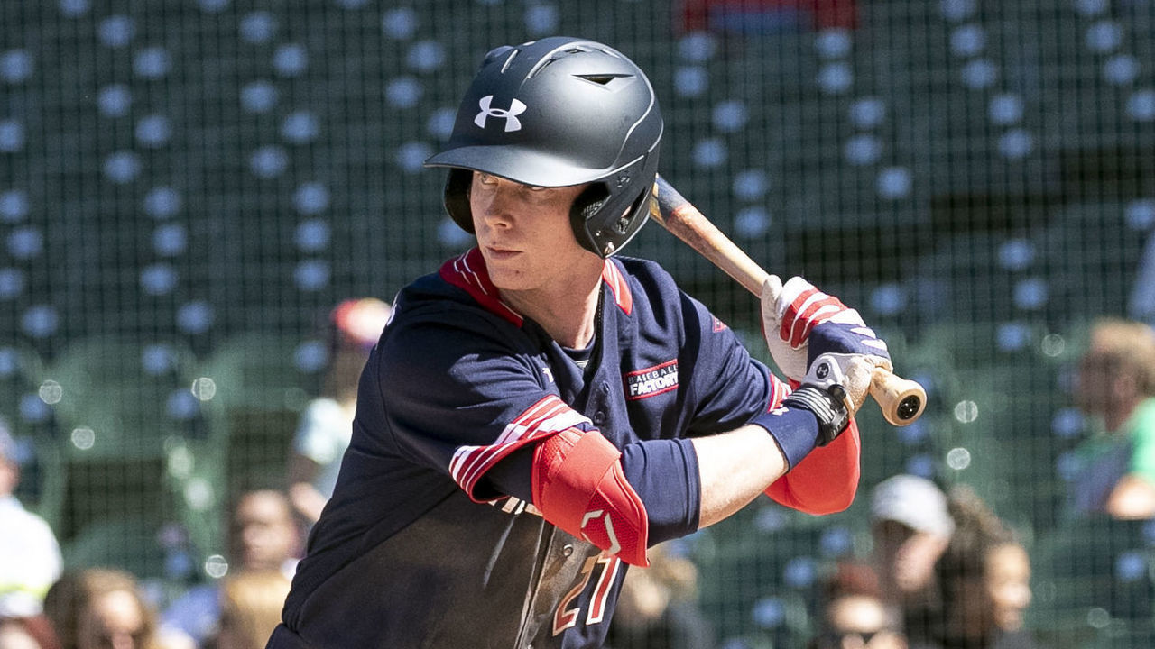 CHICAGO, IL - JULY 22: Pete Crow-Armstrong #21 bats during the Under Armour All-American Game at the Wrigley Field on July 22, 2019 in Chicago, Illinois.