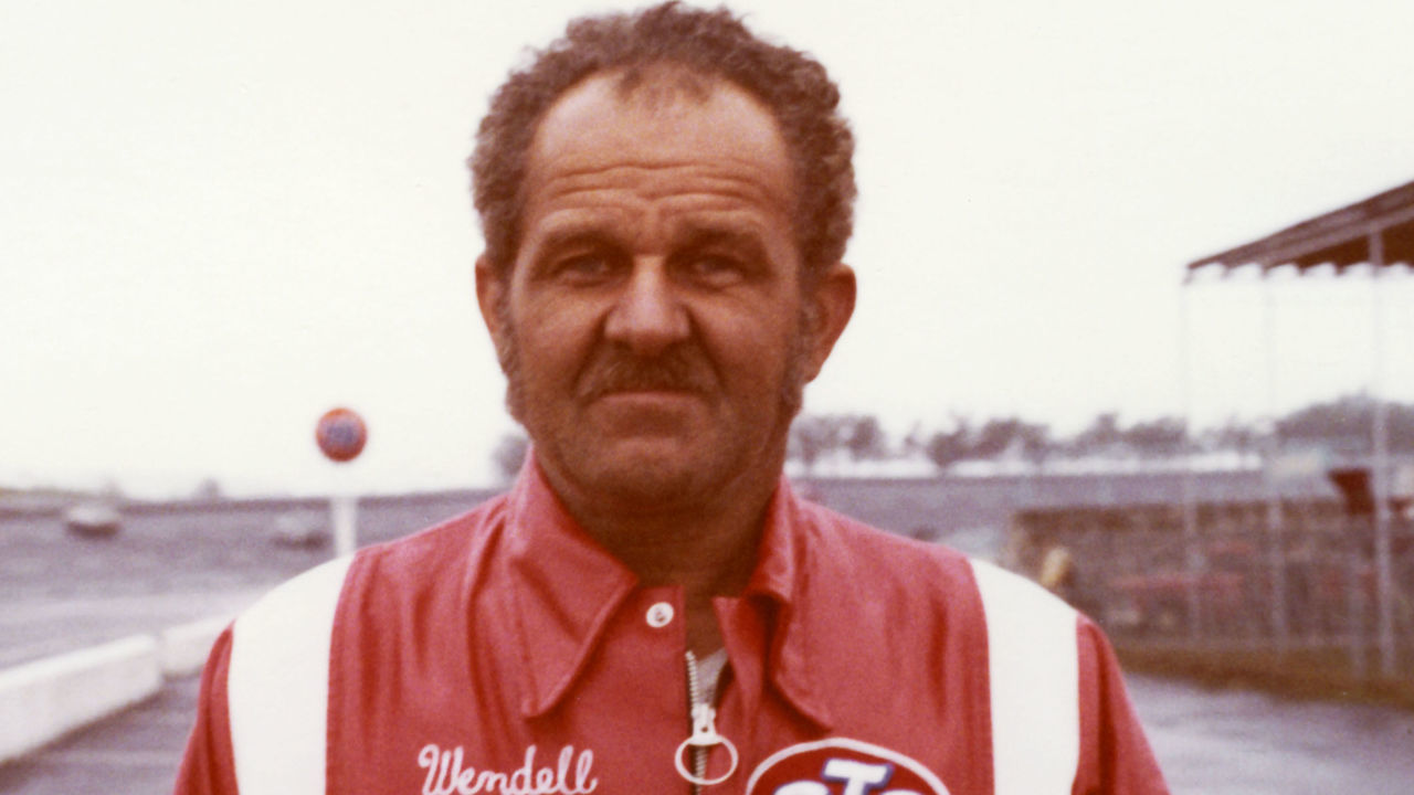 HAMPTON, GA — 1973: Wendell Scott of Danville, VA, at Atlanta International Raceway during his final year of competition on the NASCAR Cup circuit. During his career, Scott started 495 Cup events, won once, and finished in the top 10 position 147 times.