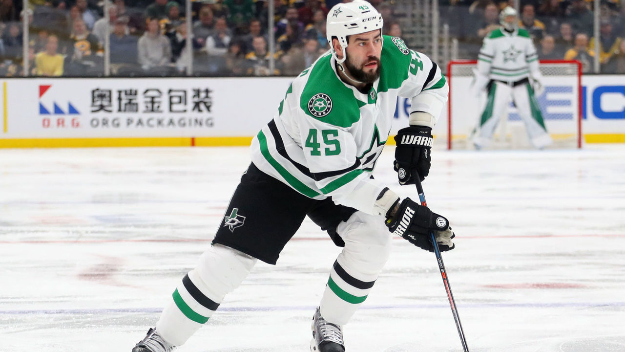 BOSTON, MASSACHUSETTS - FEBRUARY 27: Roman Polak #45 of the Dallas Stars skates against the Boston Bruins during the second period at TD Garden on February 27, 2020 in Boston, Massachusetts.