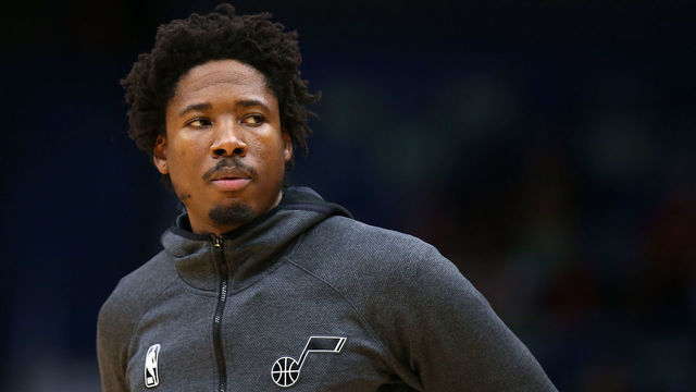 NEW ORLEANS, LOUISIANA - JANUARY 06: Ed Davis #17 of the Utah Jazz reacts against the New Orleans Pelicans during a game at the Smoothie King Center on January 06, 2020 in New Orleans, Louisiana.