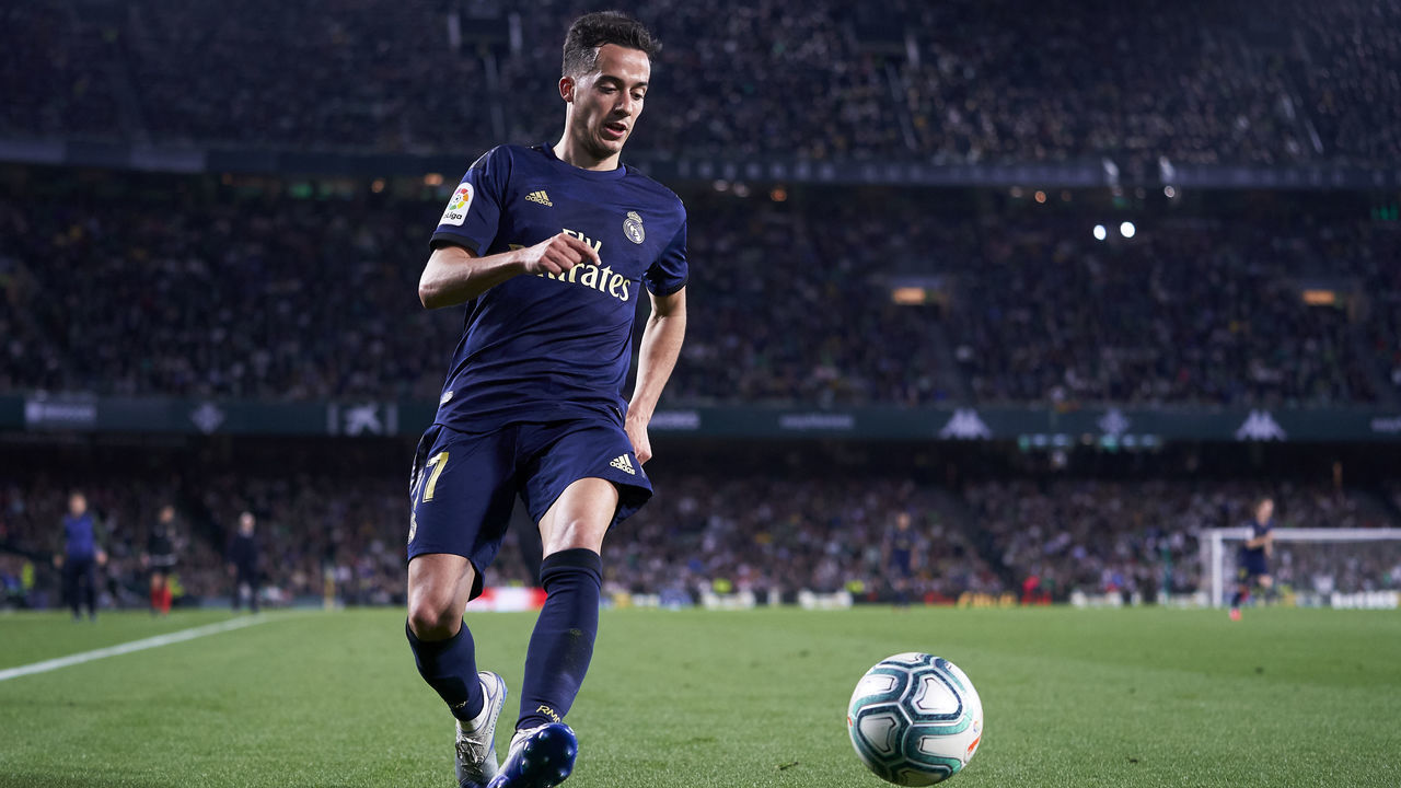 SEVILLE, SPAIN - MARCH 08: Lucas Vazquez of Real Madrid in action during the La Liga match between Real Betis Balompie and Real Madrid CF at Estadio Benito Villamarin on March 08, 2020 in Seville, Spain.