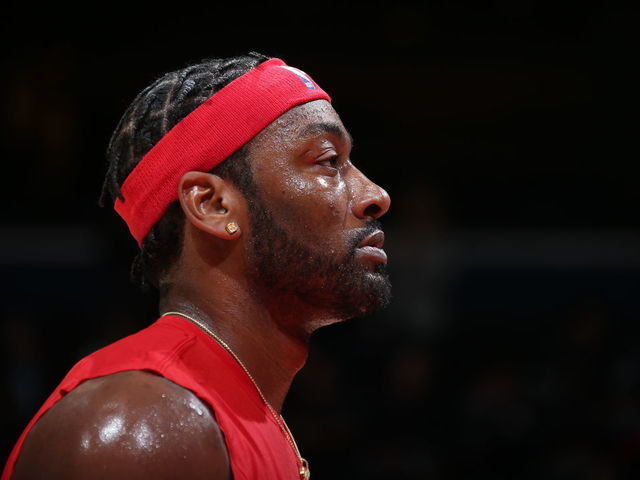 WASHINGTON, DC - FEBRUARY 24: John Wall #2 of the Washington Wizards warms up before the game against the Milwaukee Bucks on February 24, 2020 at Capital One Arena in Washington, DC. Mandatory Copyright Notice: Copyright 2020 NBAE
