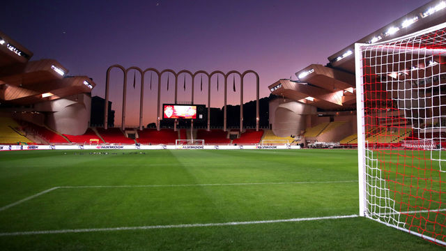 MONACO, MONACO - FEBRUARY 16: A general view inside the stadium ahead of the Ligue 1 match between AS Monaco and FC Nantes at Stade Louis II on February 16, 2019 in Monaco, Monaco.