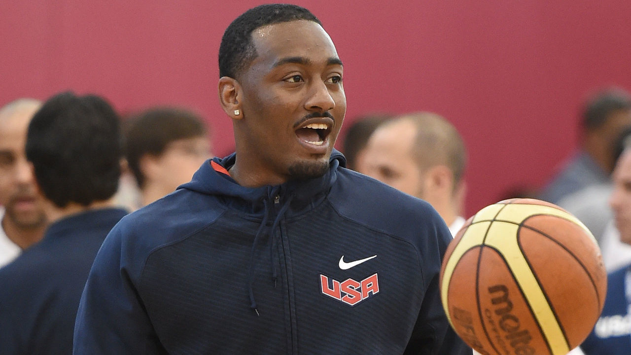 LAS VEGAS, NV - AUGUST 12: John Wall #56 of the 2015 USA Basketball Men's National Team attends a practice session at the Mendenhall Center on August 12, 2015 in Las Vegas, Nevada.