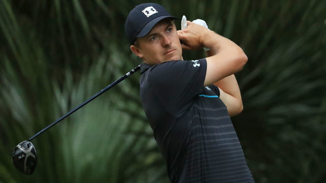 HILTON HEAD ISLAND, SOUTH CAROLINA - JUNE 18: Jordan Spieth of the United States plays his shot from the 11th tee during the first round of the RBC Heritage on June 18, 2020 at Harbour Town Golf Links in Hilton Head Island, South Carolina.