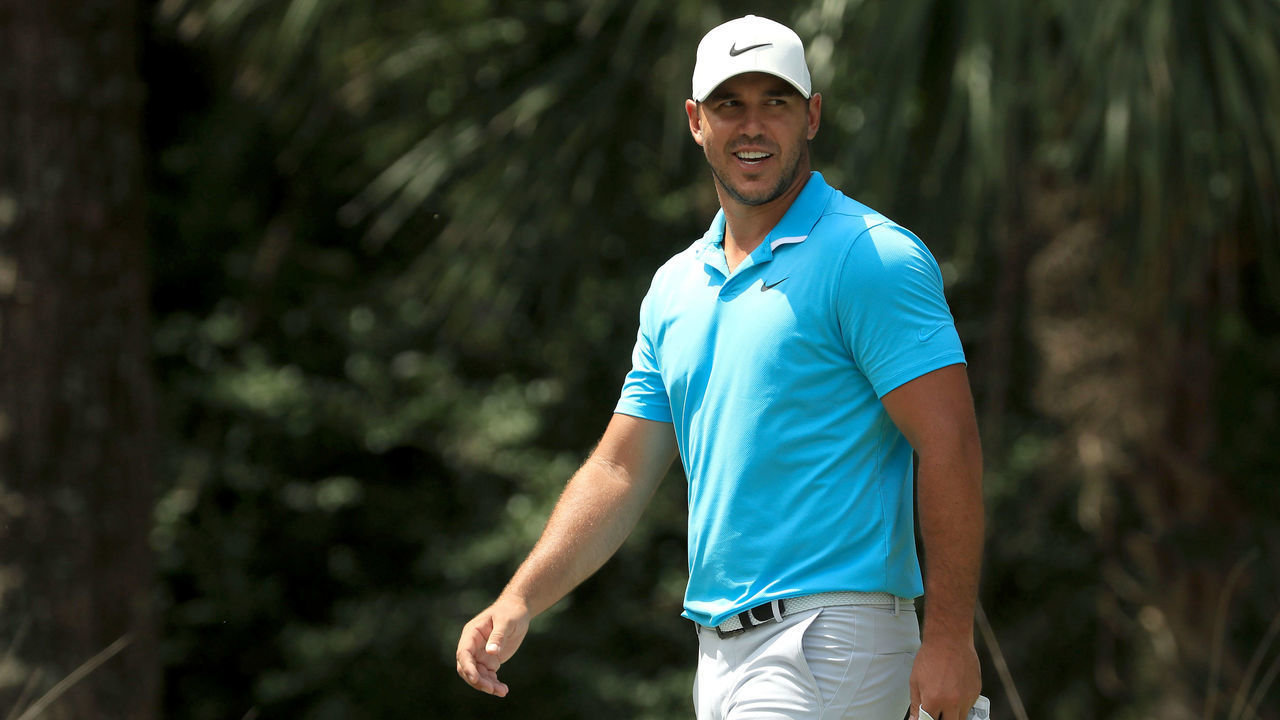 HILTON HEAD ISLAND, SOUTH CAROLINA - JUNE 18: Brooks Koepka of the United States walks to the ninth tee during the first round of the RBC Heritage on June 18, 2020 at Harbour Town Golf Links in Hilton Head Island, South Carolina.