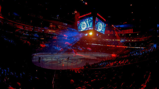 EDMONTON, AB - MARCH 11: A general view of the arena bowl prior to the opening face-off between the Winnipeg Jets and the Edmonton Oilers at Rogers Place on March 11, 2020 in Edmonton, Alberta, Canada.