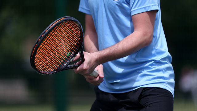 LONDON, ENGLAND - MAY 17: Members of the public play tennis at Stratford Park Tennis Courts on May 17, 2020 in London, England. The prime minister announced the general contours of a phased exit from the current lockdown, adopted nearly two months ago in an effort curb the spread of Covid-19.