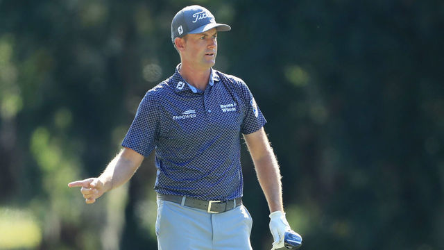 HILTON HEAD ISLAND, SOUTH CAROLINA - JUNE 20: Webb Simpson of the United States reacts to his second shot on the 15th hole during the third round of the RBC Heritage on June 20, 2020 at Harbour Town Golf Links in Hilton Head Island, South Carolina.