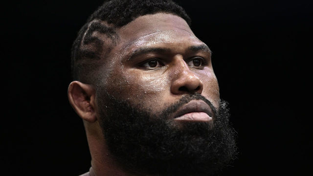 LAS VEGAS, NEVADA - JUNE 20: Curtis Blaydes prepares to fight Alexander Volkov in their heavyweight bout during the UFC Fight Night event at UFC APEX on June 20, 2020 in Las Vegas, Nevada.