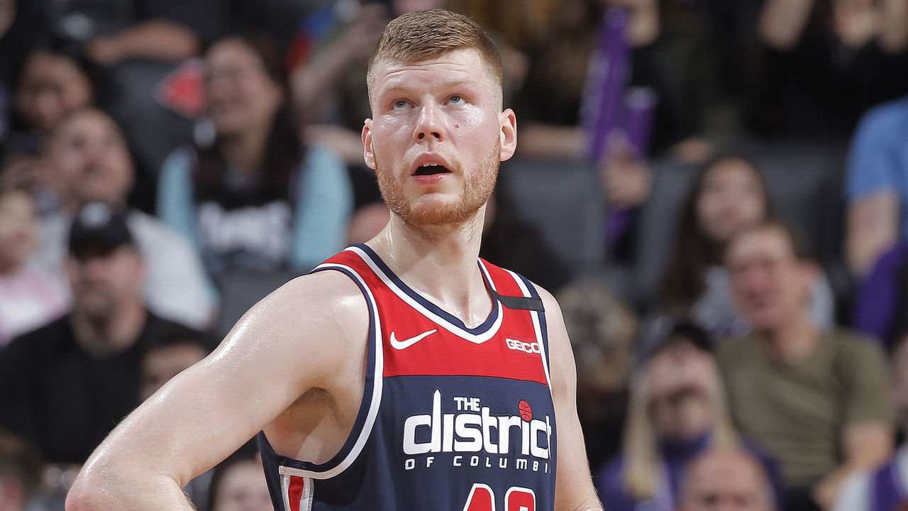 SACRAMENTO, CA - MARCH 3: Davis Bertans #42 of the Washington Wizards looks on during the game against the Sacramento Kings on March 3, 2020 at Golden 1 Center in Sacramento, California. NOTE TO USER: User expressly acknowledges and agrees that, by downloading and or using this photograph, User is consenting to the terms and conditions of the Getty Images Agreement. Mandatory Copyright Notice: Copyright 2020 NBAE