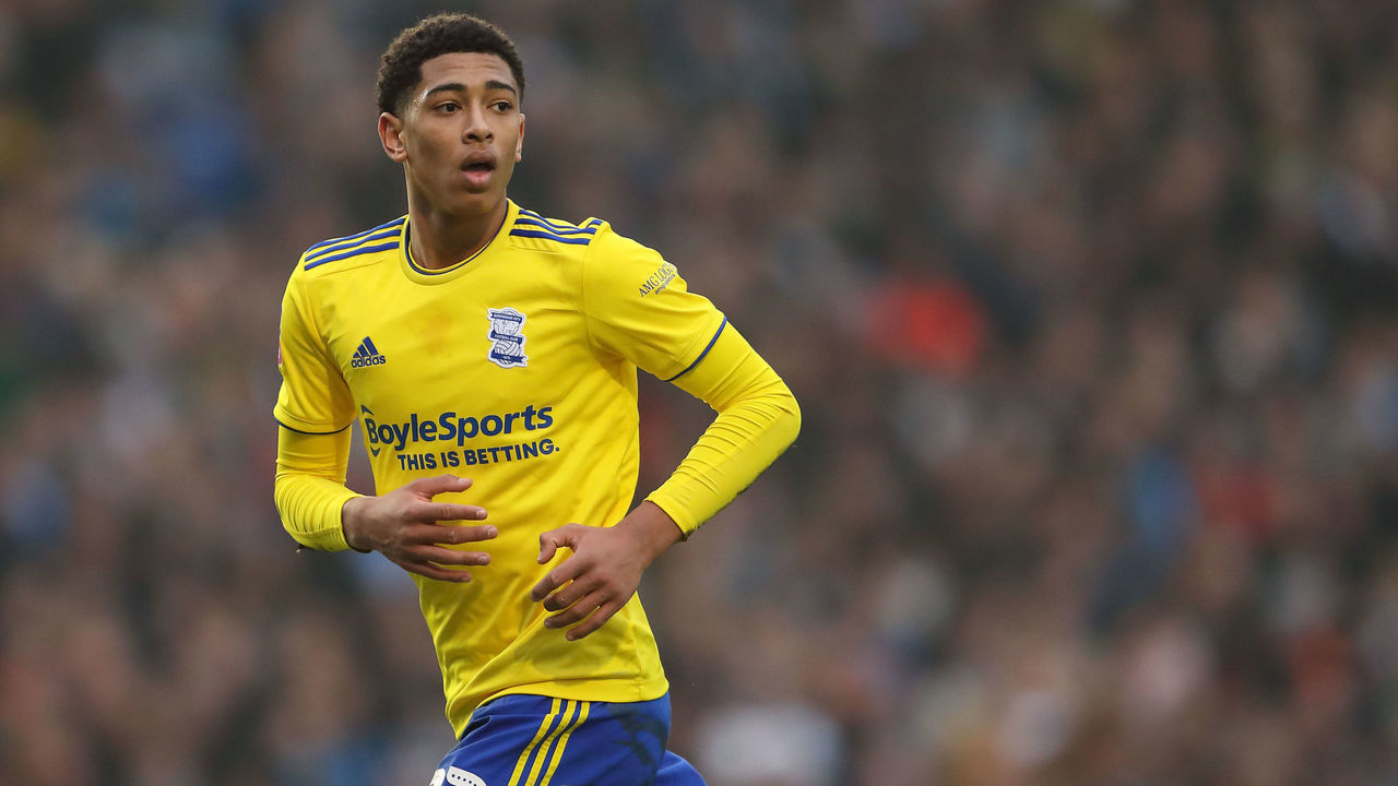BIRMINGHAM, ENGLAND - JANUARY 25: Jude Bellingham of Birmingham City during the FA Cup Fourth Round match between Coventry City and Birmingham City at St Andrew's Trillion Trophy Stadium on January 25, 2020 in Birmingham, England.