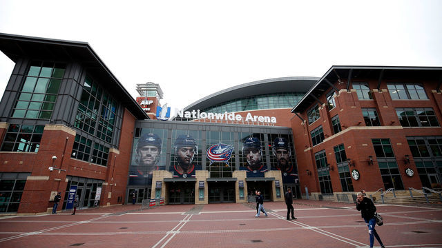 COLUMBUS, OH - OCTOBER 16: A general view of Nation wide arena on October 16, 2019 at Nationwide Arena in Columbus, Ohio.