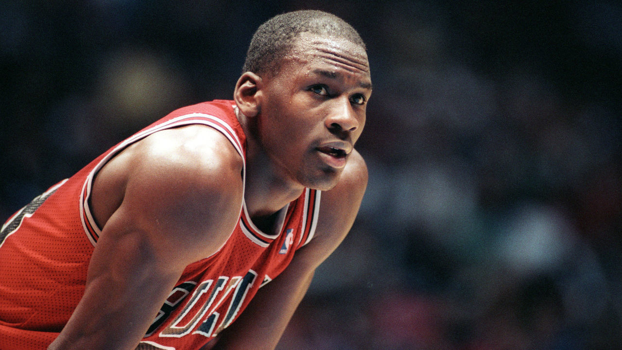 Chicago Bulls All-Star forward # 23 Michael Jordan file photos.